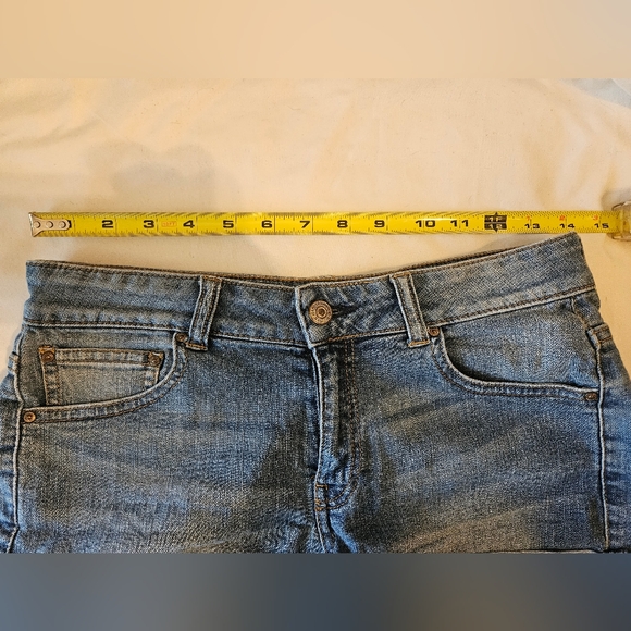 Mango Denim Blue Women's Shorts Size 2 - Picture 3 of 6